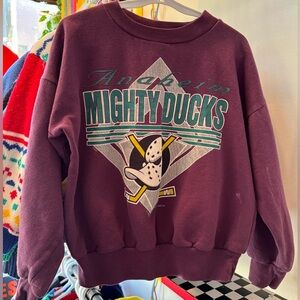 Vintage NHL Anaheim mighty ducks kids crewneck